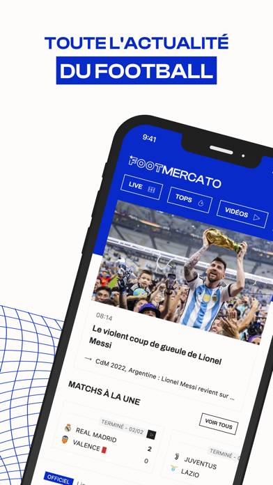Foot Mercato : Transferts Capture d'écran de l'application #1