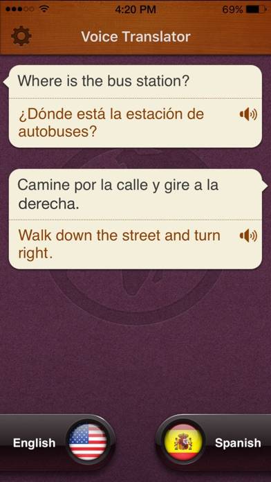 Voz Traductor Pro Captura de pantalla de la aplicación #3
