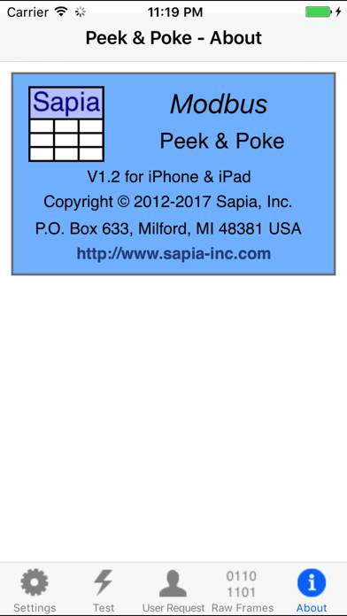 Modbus Peek & Poke App-Screenshot #5
