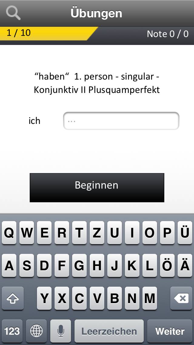 German Verbs Conjugation Capture d'écran de l'application #4