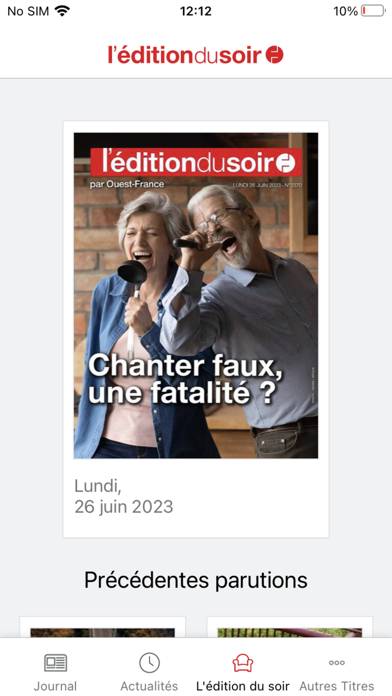 Le Courrier de l'Ouest Journal Capture d'écran de l'application