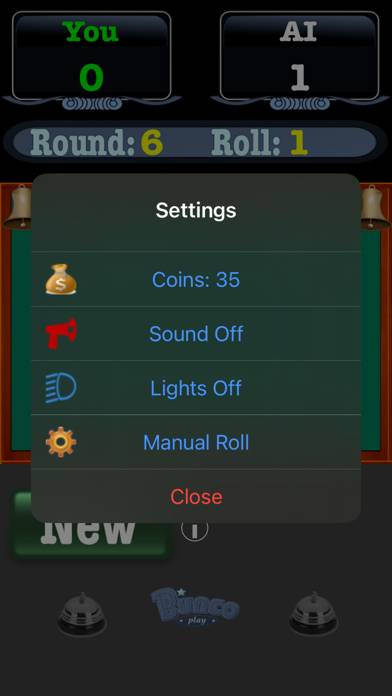 Bunco Classic game screenshot