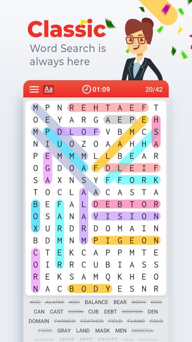 Word Search Colorful App screenshot #1