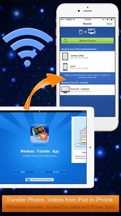 Wireless Transfer Captura de pantalla de la aplicación #2