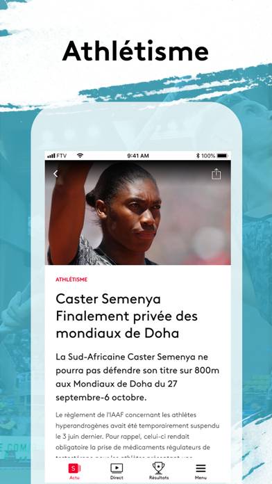 France tv sport: actu sportive Capture d'écran de l'application #1