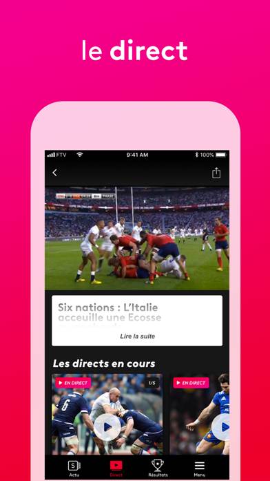 France tv sport: actu sportive Capture d'écran de l'application #4