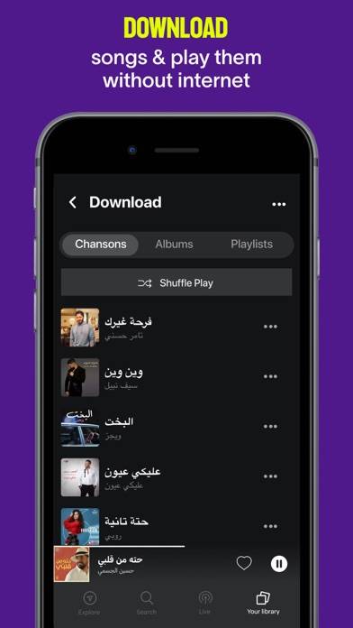 Anghami: Play Music & Podcasts Capture d'écran de l'application #6