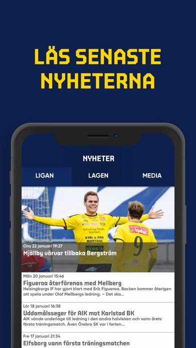 Allsvenskan Live App skärmdump #4