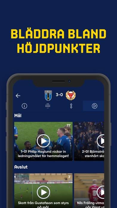 Allsvenskan Live App skärmdump #5