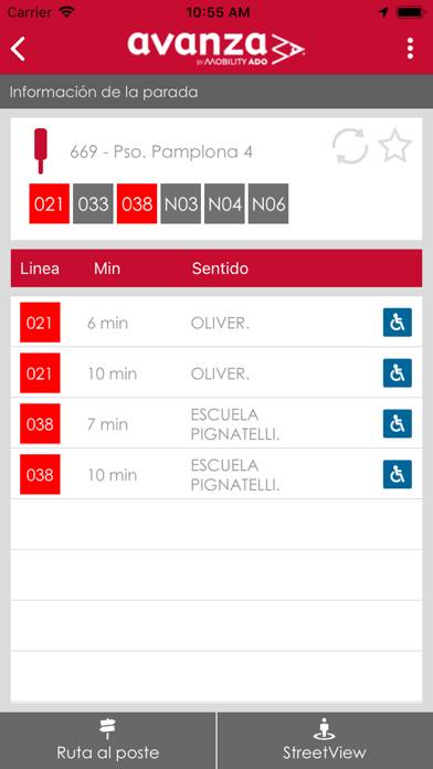 Zaragoza Urban Buses App screenshot