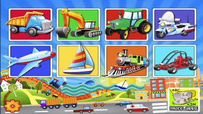 Trucks and Things That Go Puzzle Game Captura de pantalla de la aplicación #5