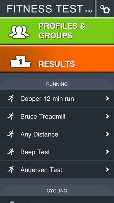 Fitness Test pro Schermata dell'app #1