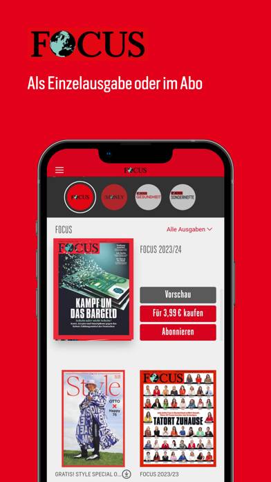 FOCUS Magazin App-Screenshot