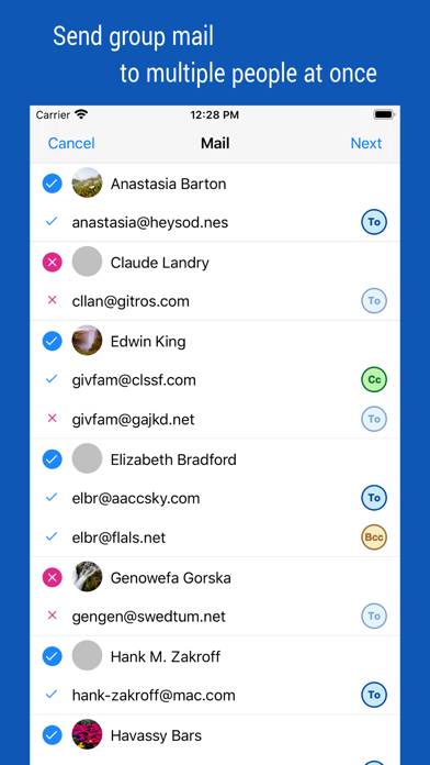 IContacts plus: Contacts Group Kit Uygulama ekran görüntüsü #6