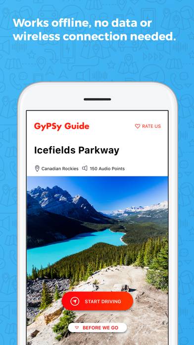 Icefields Parkway GyPSy Guide App screenshot