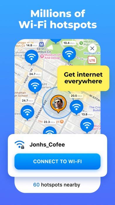 WiFi Map: Travel eSIM, Offline App skärmdump #2