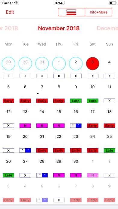 Roster-Calendar Pro capture d'écran