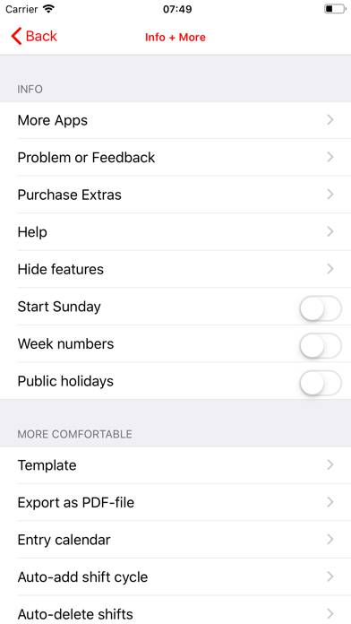 Roster-Calendar Pro App-Screenshot #6