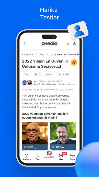 Onedio – İçerik, Haber, Test Uygulama ekran görüntüsü #4