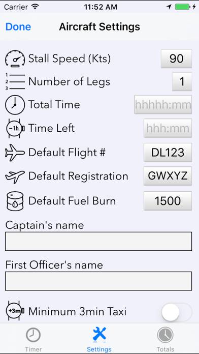 Flight Timer Capture d'écran de l'application