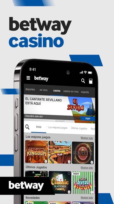 Betway: Casino Online & Ruleta App skärmdump #1