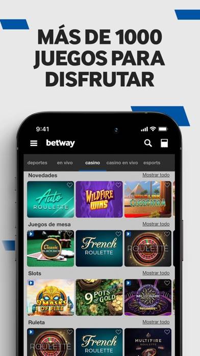 Betway: Casino Online & Ruleta App skärmdump #2
