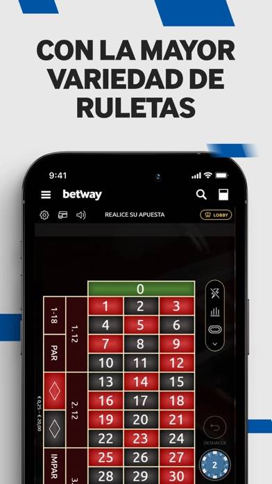 Betway: Casino Online & Ruleta App skärmdump #3