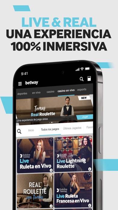 Betway: Casino Online & Ruleta Captura de pantalla de la aplicación #4
