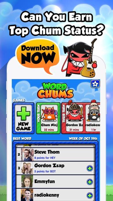 Word Chums Captura de pantalla de la aplicación #5