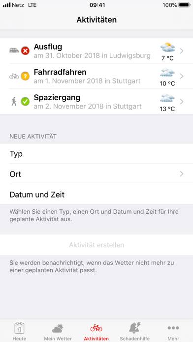 SV Haus & Wetter App-Screenshot