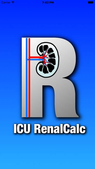 I.C.U. RenalCalc Captura de pantalla de la aplicación #2