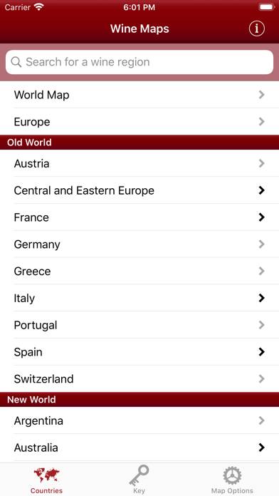 Wine Maps Schermata dell'app #1