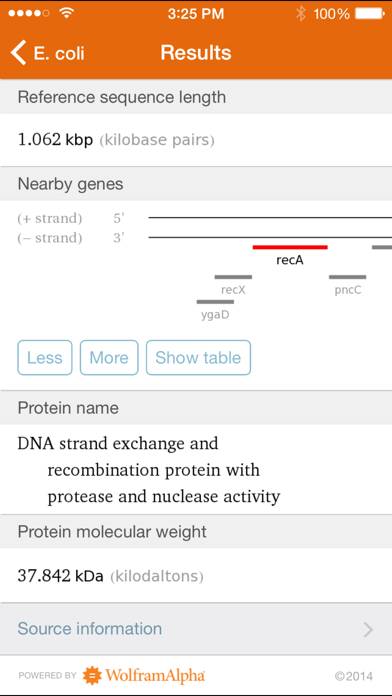 Wolfram Genomics Reference App App screenshot #3