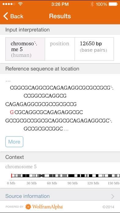 Wolfram Genomics Reference App App screenshot #5