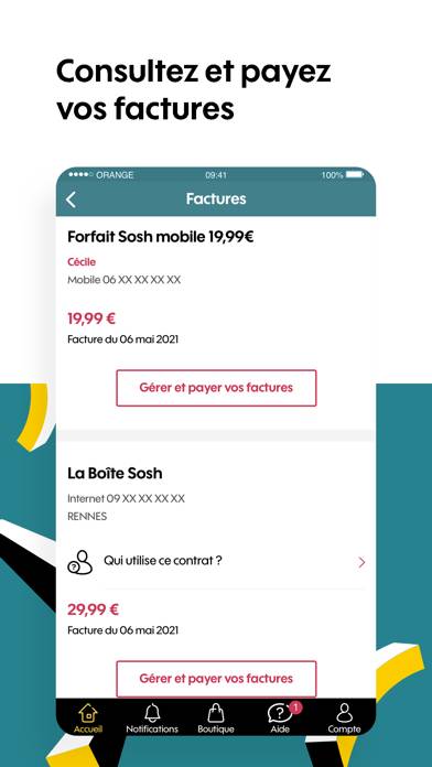 MySosh France Capture d'écran de l'application