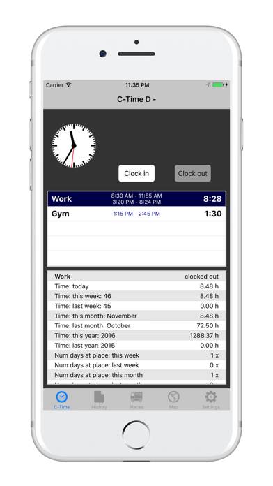 C-Time App-Screenshot #1