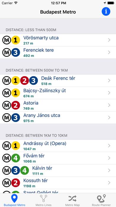 Budapest Metro Скриншот приложения #1