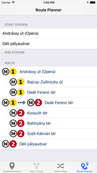 Budapest Metro App-Screenshot #2