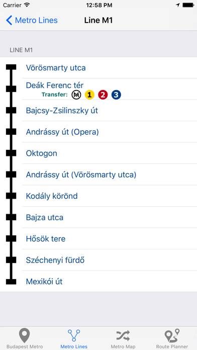 Budapest Metro Captura de pantalla de la aplicación #3
