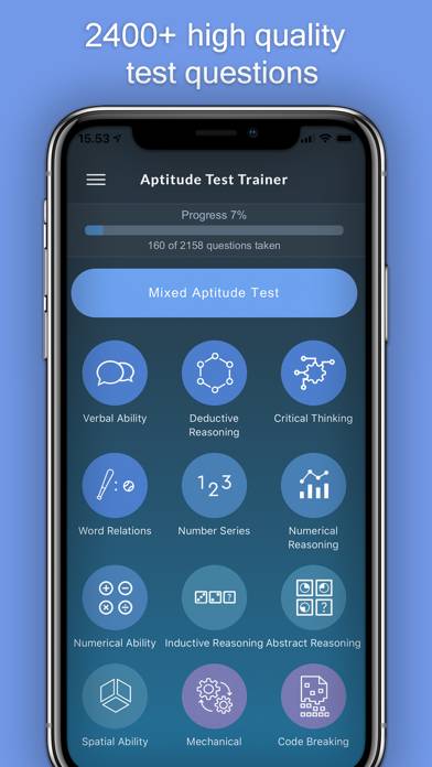 Aptitude Test Trainer Captura de pantalla de la aplicación #1