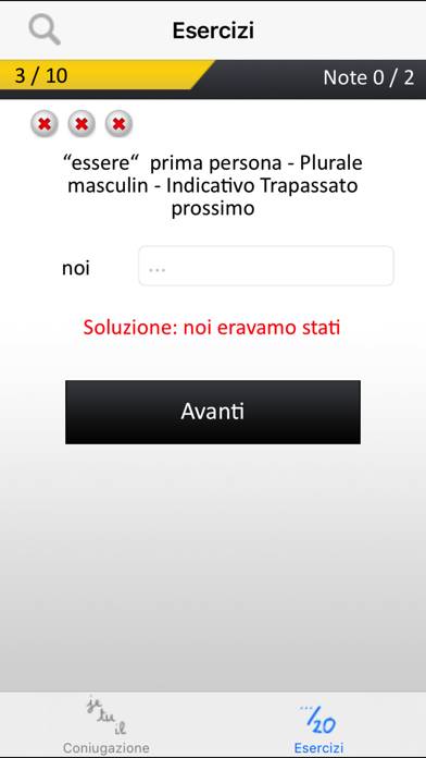 Italian verbs conjugation Schermata dell'app #4