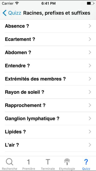 Terminologie médicale ST2S App screenshot #5