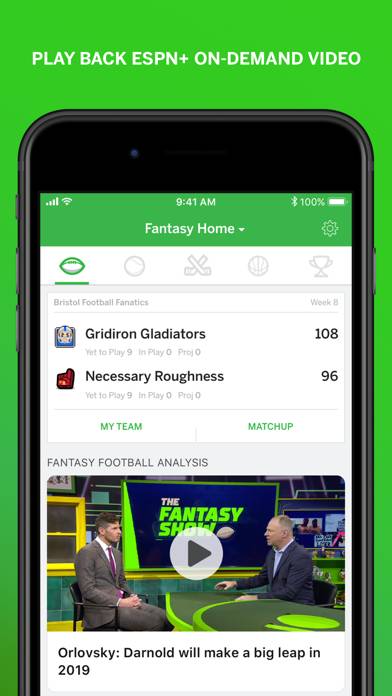 ESPN Fantasy Sports & More App screenshot #3
