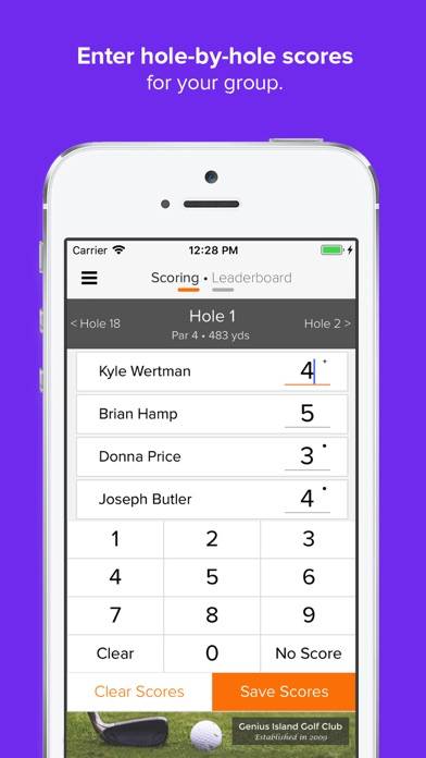 Golf Genius Schermata dell'app #2