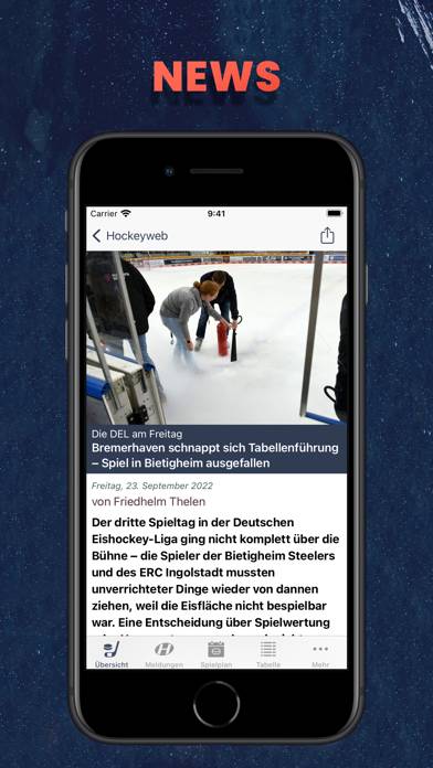 Hockeyweb － die Eishockey App App-Screenshot #4