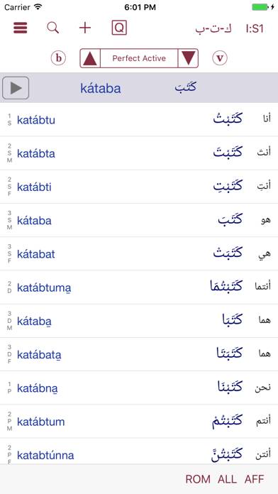 CAVE Arabic Verb Conjugator