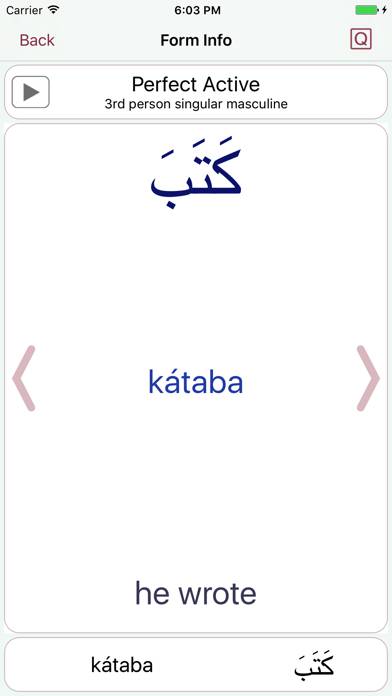 CAVE Arabic Verb Conjugator Schermata dell'app