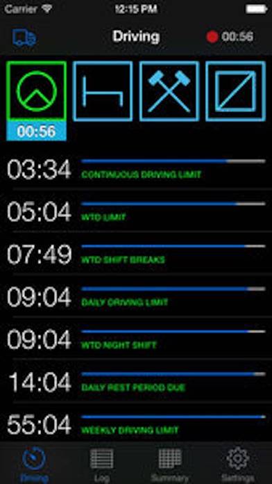 TruckerTimer captura de pantalla