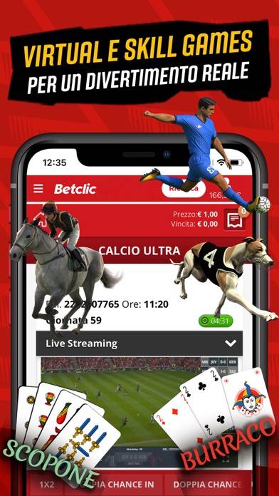 Betclic Schermata dell'app