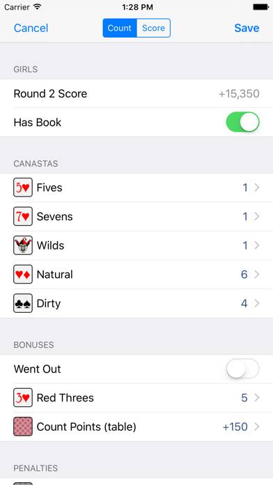 Triple Play Canasta Scorecard App screenshot #4